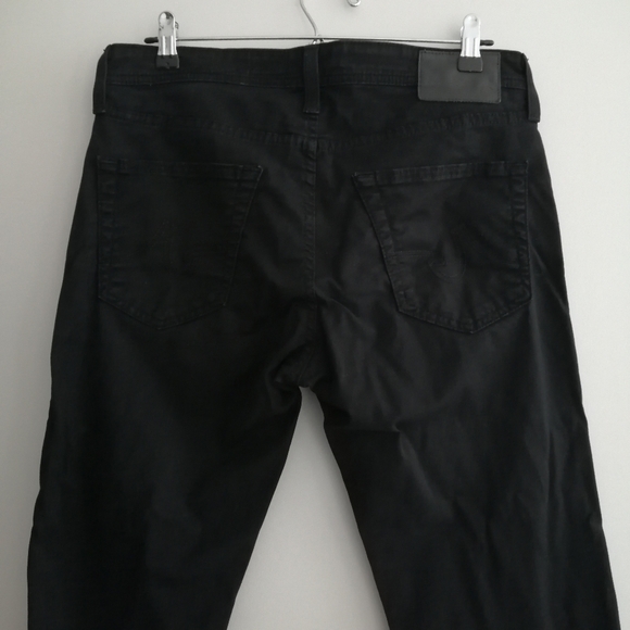 Ag Adriano Goldschmied The Matchbox Slim Straight Black Jeans Men's 31 - Picture 5 of 13